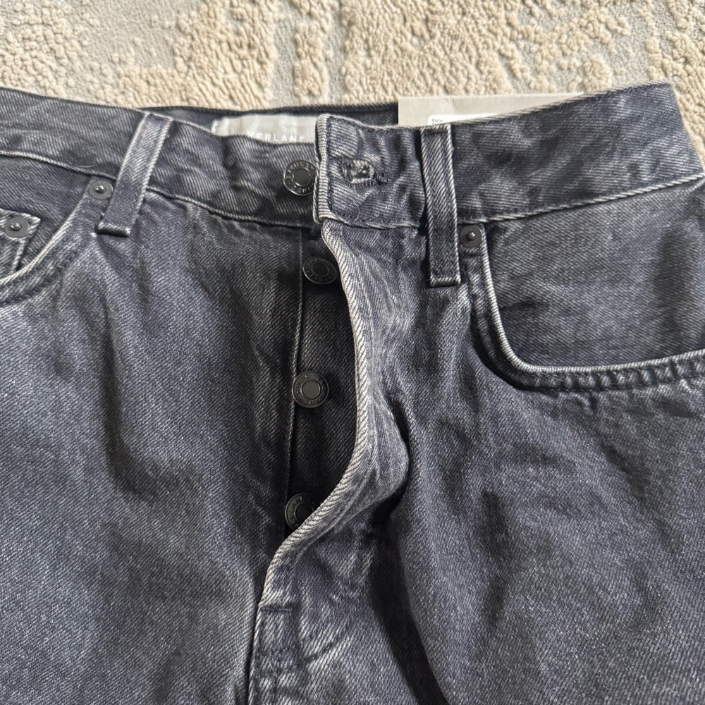 Everlane jeans The Curvy 90's Cheeky Straight Grey washed black 29 new - Picture 16 of 16
